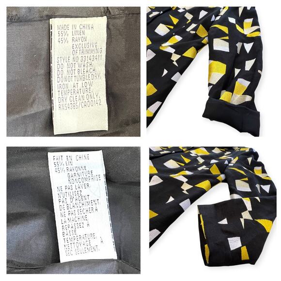 Peter Nygard Jacket Embroidered Black Yelllow Plus 16 - Picture 8 of 10